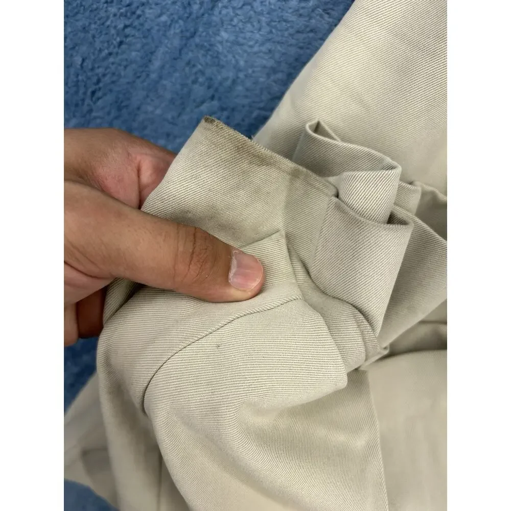 Tommy Bahama Mens 38x30 Tan 100% Silk Beige Dress Pants